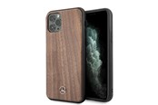 Mobil - Deksel og etui - Mercedes Wood Line Walnut Case for iPhone 11 Pro Max - Brown - 3700740470718