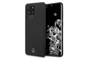 Mobil - Deksel og etui - Mercedes Silicone Line Case for Samsung Galaxy S20 Ultra - Black - 3700740473580