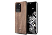 Mobil - Deksel og etui - Mercedes Wood Line Walnut Case for Samsung Galaxy S20 Ultra - Brown - 3700740473641
