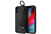 Mobil - Deksel og etui - Mercedes Strap Line Case for iPhone 12 mini - Black - 3700740483862