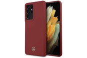 Mobil - Deksel og etui - Mercedes Silicone Line Case for Samsung Galaxy S21 Ultra - Red - 3700740497913