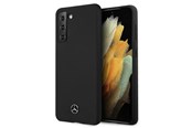 Mobil - Deksel og etui - Mercedes Silicone Line Case for Samsung Galaxy S21+ - Black - 3700740497814