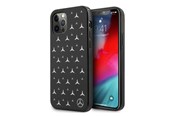 Mobil - Deksel og etui - Mercedes Silver Stars Pattern Case for iPhone 12 Pro Max - Black - 3666339012748