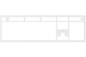 Tastatur - HyperX Alloy Rise (100%) - Top Plate - White - Gamingtastatur - Hvit - 85U09AA