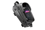 Mobil - Andre tilbehør - Rockbros B68-1 frame-mounted bicycle bag with phone pocket - 1.7L - Black - Rockbros-B68-1