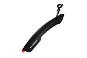Sykkellys - Rockbros DNB8001 mudguard with red LED light - black - DNB8001BK