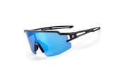 Sykkelutstyr - Rockbros Polarized Cycling Glasses with UV Protection and Corrective Insert Blue Lenses - Black - 8386824303803