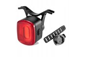 Sykkellys - Rockbros Q2S LED Rear Bike Light with Smart Stop System + USB-C - USB-A Cable - Black - Q2S