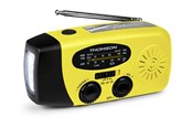 DAB, nettverks- og klokkeradio - Thomson Emergency Hand Crank Radio - Yellow - AM/FM - Mono - Gul - RT260Y