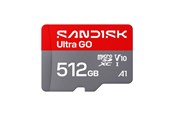 Minnekort - SANDISK Ultra GO microSD - 190MB/s - 512GB - SDSQUGN-512G-GN6MN