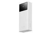 Nødlader - Baseus EnerFill FP41 30000mAh 22.5W Powerbank with Simple USB-A - USB-C 3A 30cm Cable - White Nødlader - Hvit - 30000 mAh - E0027K01