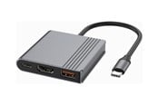 USB-hub - Gembird 3-Port USB-C USB-hub - USB 3.2 - 3 porter - Grå - A-CM-COMBO3-05