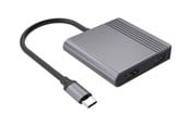 USB-hub - Gembird 3-Port USB-C USB-hub - USB 3.2 - 3 porter - Grå - A-CM-COMBO3-04