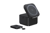 Mobil - Adaptere og ladere - Baseus MagPro 3in1 25W MagSafe Compatible Inductive Charger for Phone and Smartwatch - Black - P10264100123-01