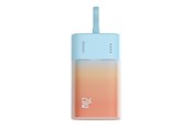 Nødlader - Baseus Popsicle 5200mAh 20W Powerbank with Built-in Lightning Cable (+ White Simple USB-C - USB-C 60W/20V/3A/30cm Cable) - Blue-Orange Nødlader - 5200 mAh - P10055601713-00