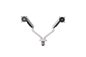 Skjermholder - ONEFORALL Experience Gaming Monitor Arm - Dual - RGB - White - DM8220