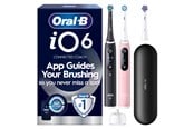 Elektrisk tannbørste - Oral-B Elektrisk tannbørste iO6 BlackLava/PinkSand Sens Duo + 1 Extra Refill - 8006530067508
