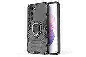 Mobil - Deksel og etui - Hurtel Ring Armor Case for Samsung Galaxy S23+ Armored Cover Magnetic Holder Ring Black - 5907769352126