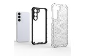 Mobil - Deksel og etui - Hurtel Honeycomb Case for Samsung Galaxy S23+ Armored Hybrid Cover Transparent - 9145576272329