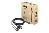 Skjermkabel - Club 3D adapter cable - HDMI / VGA / audio - 2 m - CAC-1712