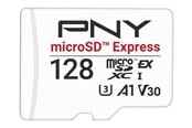 Minnekort - PNY - flash memory card - 128 GB - microSD PCI Express Gen 3x1 UHS-I - P-SDU128P31880EXP-GE