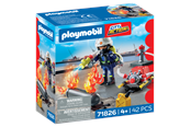 Figurer - Playmobil Brannmann med vannpumpe - 71826