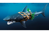 Figurer - Playmobil Gigantisk hai med pirat - 71793