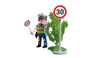 Playmobil - Playmobil Figures - Politibetjent med fartsmåler - 72029