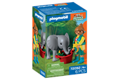 Figurer - Playmobil Zoo: Baby-elefant og dyrepasser - 72092