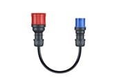Lading av elbil - go-e Gemini flex 11 kW adapter CEE blue 16 A - CH-04-35