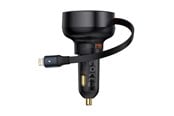 Mobil - Adaptere og ladere - Baseus Enjoyment Pro 55W USB-A Car Charger with Retractable Lightning Cable - Black - C00057801111-00