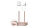 USB - Puro Fabrik 10W braided USB-A - USB-C 1.5m - beige - PUCAC10WFABK415MTBEG
