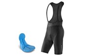 Sykkelutstyr - Rockbros RK2002XL bib shorts with XL pad - black - RK2002XL
