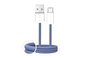 USB - Puro Fabrik 2.0 10W USB-A - USB-C Braided Cable 1.5 m - Blue - PUCAC10WFABK415MTBL