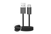USB - Puro Fabrik 2.0 10W USB-A - USB-C Braided Cable 1.5 m - Black - PUCAC10WFABK415MTBLK