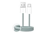 USB - Puro Fabrik 2.0 10W USB-A - USB-C Braided Cable 1.5 m - Green - PUCAC10WFABK415MTGRN