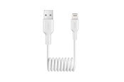 USB - Puro 12W USB-A Spiral Cable - Lightning 1m - White - PUCAPLT12WSPWHI