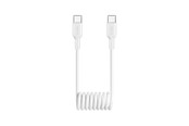 USB - Puro 25W USB-C Spiral Cable - USB-C 1m - White - PUCCC25WSPWHI