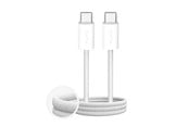 USB - Puro Fabrik 60W Braided Cable USB-C - USB-C 3m - White - PUCCC60WFABK43MTWHI