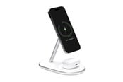 Mobil - Adaptere og ladere - Puro 2in1 Charger Mag Station Wireless Charging Station for Phone and Headphones - White - PUFCCSQIMAG5WHI