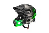 Sykkelutstyr - Rockbros TS-61 10110061003 Children's Bike Helmet with Detachable Chin Size S (48-54) - Green - 10110061003