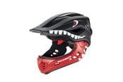 Sykkelutstyr - Rockbros TT-32006 Shark Children's Bike Helmet with Detachable Jaw Size S (48-52) - Black - TT-32006