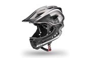 Sykkelutstyr - Rockbros TT-32SBTG-M children's bicycle helmet with removable chinbar size M - gray - Rockbros-TT-32SBTG-M