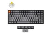 Tastatur - Keychron K2 MAX QMK/VIA Wireless Tri-Mode - Super Banana - Gamingtastatur - Uten numpad - Nordisk - Svart - K2M-J4-BO