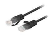 Nettverkskabel - Lanberg patch cable - 2 m - black RAL 9004 - Svart - 2m - PCU6-20CC-0200-BK