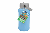 Reklameartikler - Paladone - MINECRAFT GLASS WATER BOTTLE WITH SLEEVE - PP16082MCF