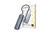 USB-hub - Wozinsky USB-C 6 in 1 Hub WHBC10Y4S Multifunctional Aluminum with 25 cm Cable - Gray USB-hub - 5907769366437
