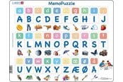 Puslespill - Larsen Puzzles Puzzle MemoPuzzle. The alphabet with 29 uppercase and lowercase letters - 58 pieces Maxi (36.5x28.5 cm) Gulv - GP429
