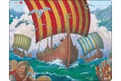 Puslespill - Larsen Puzzles Puzzle Viking Ship - Ormen Lange - 64 pieces Maxi (36.5x28.5 cm) Gulv - FI6