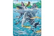 Puslespill - Larsen Puzzles Puzzle Humpback Whale - 140 pieces Maxi (36.5x28.5cm) Gulv - FH47